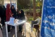 برپایی میز خدمت تغذیه به مناسبت  هفته ملی دیابت در بوستان‌ ولایت شهرستان ری