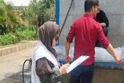  نظارت بهداشتی بر تولید یخ مصرفی در مراسم وداع و تشییع رهبر انقلاب