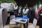 تداوم برپایی میز خدمت سلامت توسط مراقبین سلامت بسیجی، شبکه بهداشت و درمان شهرستان ری، در اجتماعات حماسی شبانه مردم در ایام جنگ رمضان
