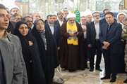 تجدید میثاق معاون استاندار و فرماندار ویژه ری و مسئولان شبکه بهداشت با آرمان‌های اهل‌بیت (ع) در سالروز ولادت حضرت عبدالعظیم (ع)