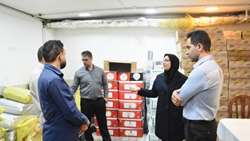بازدیدمیدانی مدیر شبکه بهداشت و درمان شهرستان ری از انبار ملزومات 