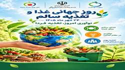 شعار روز جهانی غذا و تغذیه سالم