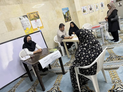 آموزش پیشگیری از افزایش فشارخون با تغذیه سالم در دوران سالمندی در مساجد شهرستان ری